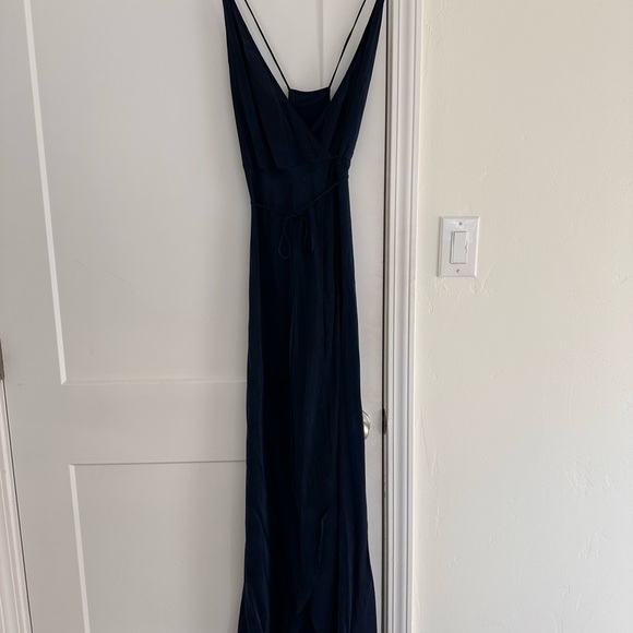 Awaveawake Wrap String Dress in Indigo - Picture 7 of 7